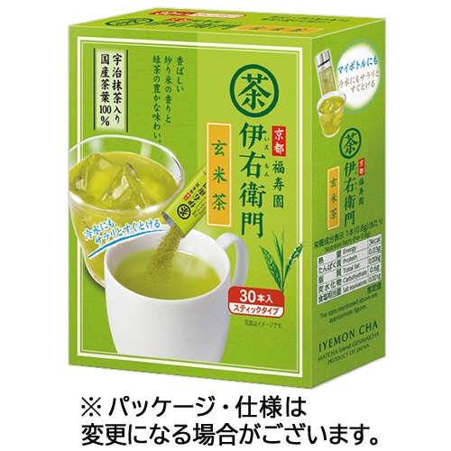 宇治の露製茶 伊右衛門 インスタント抹茶入玄米茶スティック 1箱(30本)