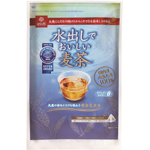 はくばく 水出しでおいしい麦茶 1袋(18バッグ)