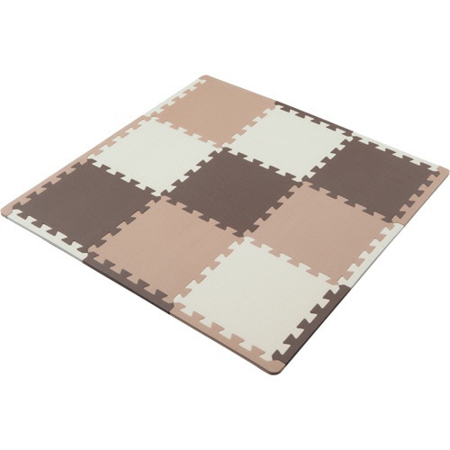 シービージャパン 抗菌ジョイントマット ブラウン フチ付 1パック(9枚)