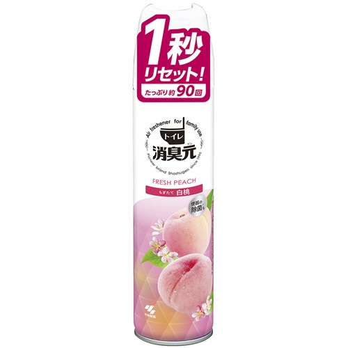 小林製薬 トイレの消臭元スプレー もぎたて白桃 1本