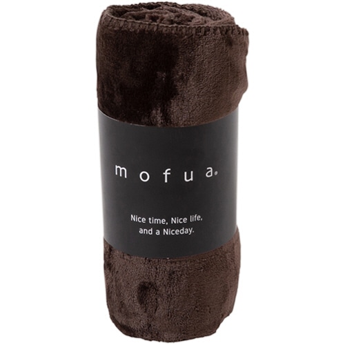 アクア ナイスデイ mofua プレミアムマイクロファイバーひざ掛け ブラウン 1枚