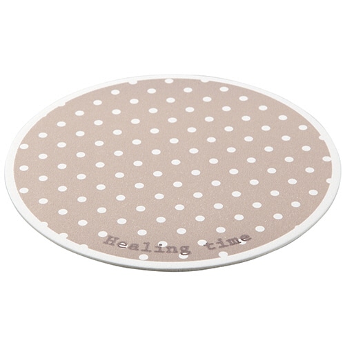 TANOSEE ペーパーコースター ドット(丸) 厚さ1mm 1パック(100枚)