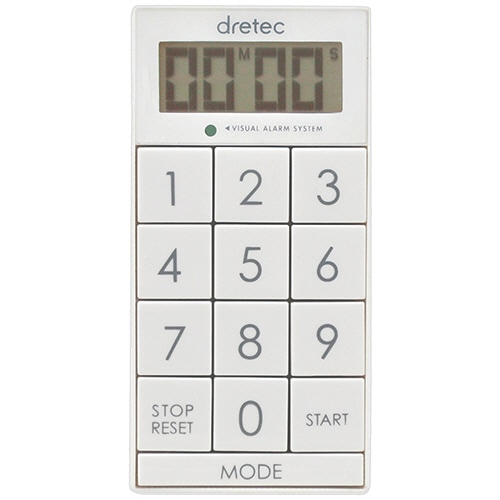 ドリテック デジタルタイマー スリムキューブ ホワイト T-520WT 1個