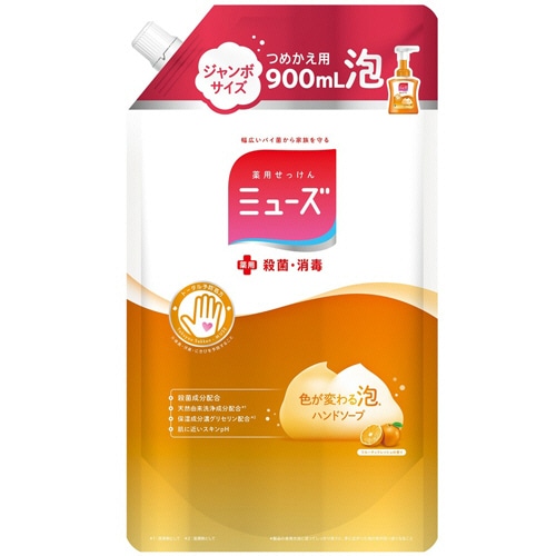 レキットベンキーザー・ジャパン 泡ミューズ フルーティフレッシュ ジャンボ つめかえ用 900ml 1個
