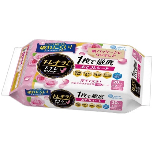 大王製紙 エリエール キレキラ! ハッピーローズの香り つめかえ用 1パック(20枚)