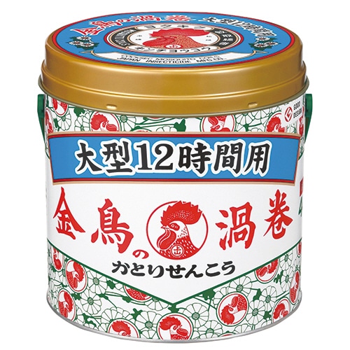 大日本除蟲菊 KINCHO 金鳥の渦巻 大型12時間用 1缶(40巻)
