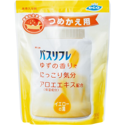 ライオンケミカル 薬用入浴剤 バスリフレ ゆずの香り 詰替用 540g 1パック