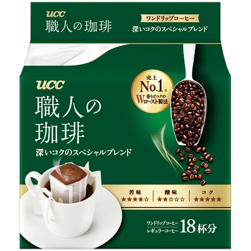 UCC 職人の珈琲 ドリップコーヒー 深いコクのスペシャルブレンド 7g 1パック(18袋)