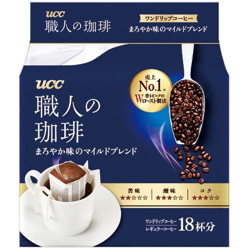 UCC 職人の珈琲 ドリップコーヒー まろやか味のマイルドブレンド 7g 1パック(18袋)