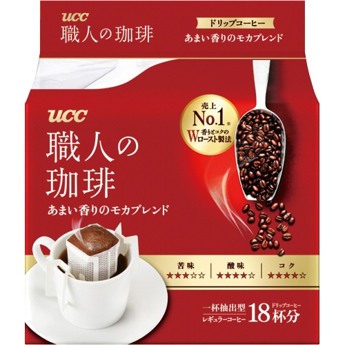 UCC 職人の珈琲 ドリップコーヒー あまい香りのモカブレンド 7g 1パック(18袋)