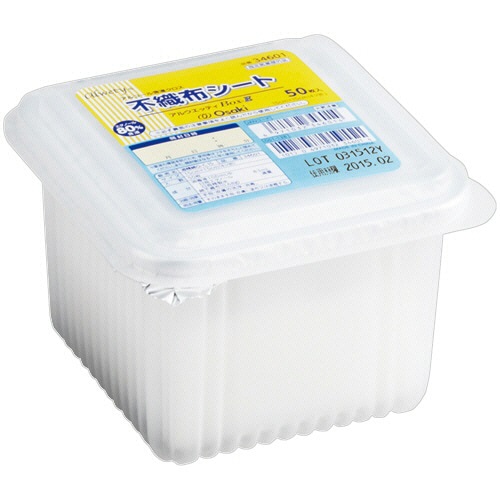 オオサキメディカル　アルウエッティＢｏｘ－Ｅ　不織布シート　１５×１５ｃｍ　３４６０１　１パック（５０枚）