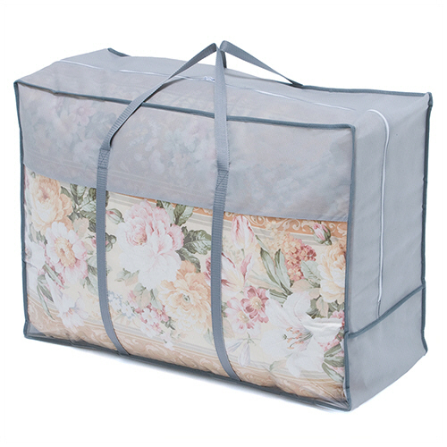 アストロ　羽毛布団収納袋　持手付　シンプルグレー　１６７－０４　１枚