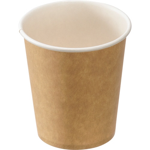 TANOSEE 紙コップ ブラウン 150ml(5オンス) 1パック(100個)