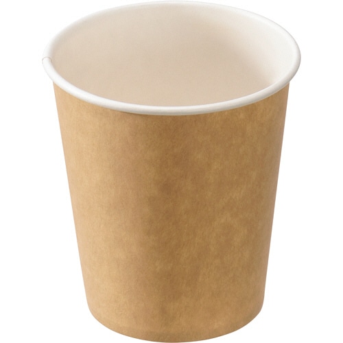 TANOSEE 紙コップ ブラウン 210ml(7オンス) 1パック(100個)