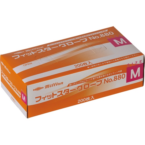 共和 ミリオン フィットスターグローブ No.880 パウダーフリー M LH-880-M 1箱(200枚)