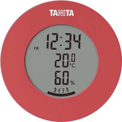 タニタ デジタル温湿度計 ピンク TT-585PK 1個