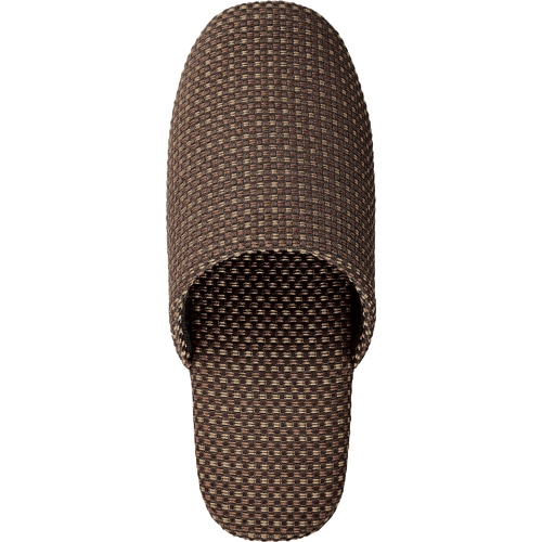 TANOSEE 吊りこみソフトスリッパ コリンズ ブラウン 1足