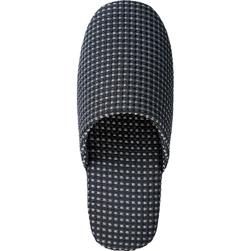 TANOSEE 吊りこみソフトスリッパ コリンズ ブラック 1足