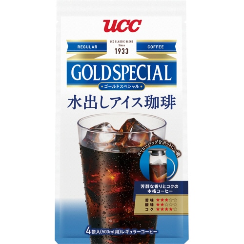 UCC ゴールドスペシャル コーヒーバッグ 水出しアイスコーヒー 1袋(4バッグ)