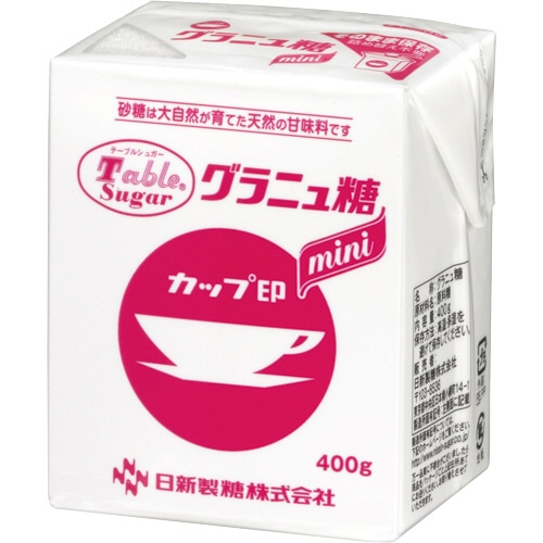 日新製糖 カップ印 ボックスシュガーミニ グラニュ糖 400g 1箱