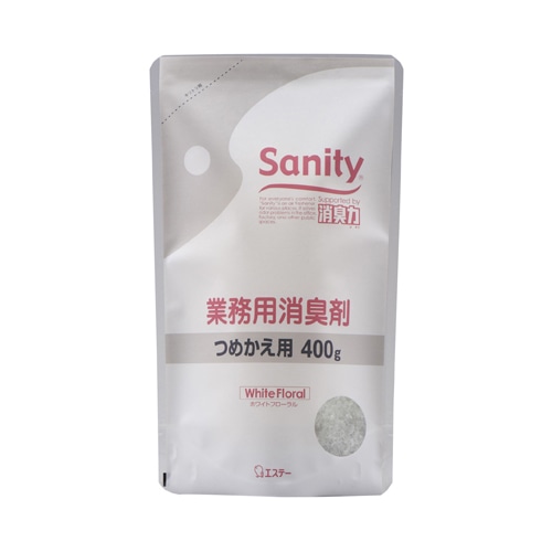 エステー サニティー 業務用消臭剤 タンクタイプ ホワイトフローラル つめかえ用 400g 1個