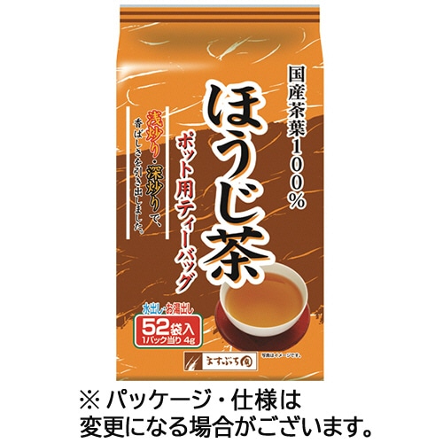 ますぶち園 ポット用ほうじ茶ティーバッグ 1袋(52バッグ)
