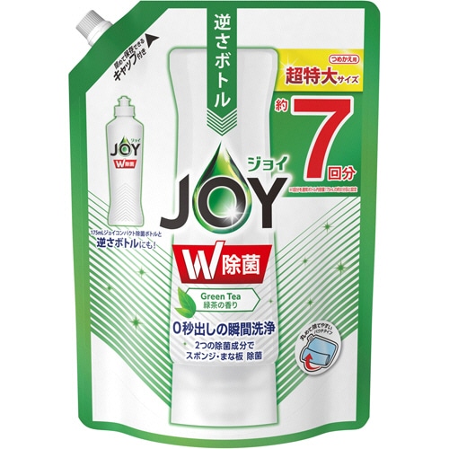 P&G ジョイ W除菌 コンパクト 緑茶の香り つめかえ用 超特大 960ml 1個