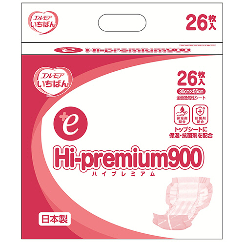 カミ商事　エルモア　いちばん　Ｈｉ－ｐｒｅｍｉｕｍ９００　病院・施設用　１パック（２６枚）