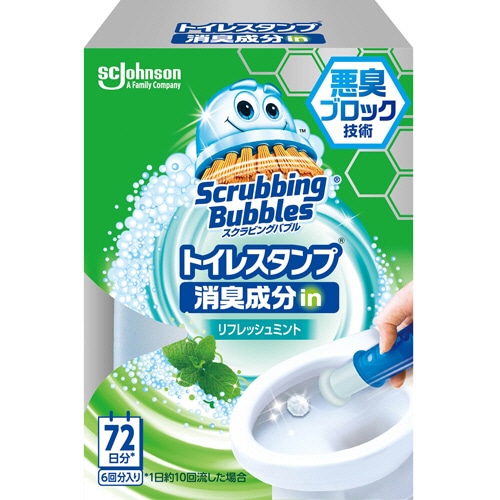 ジョンソン スクラビングバブル トイレスタンプクリーナー 消臭成分in リフレッシュミント 本体 1本