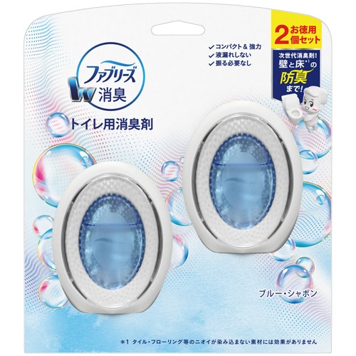P&G ファブリーズW消臭 トイレ用消臭剤 ブルー・シャボン 6ml 1パック(2個)