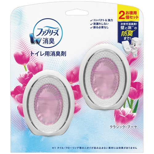 P&G ファブリーズW消臭 トイレ用消臭剤 クラシック・ブーケ 6ml 1パック(2個)