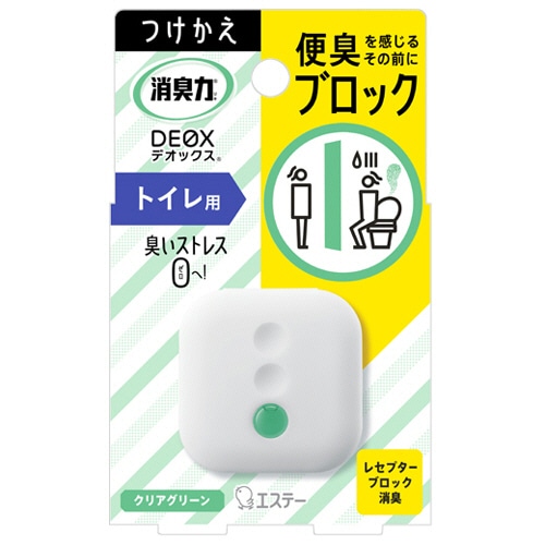 エステー 消臭力 DEOX トイレ用 クリアグリーン 付替 6ml 1個