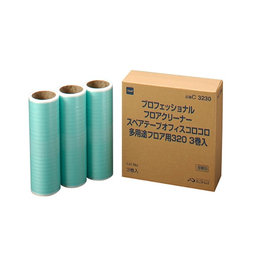 ニトムズ オフィスコロコロ 多用途フロア用 スペアテープ 幅320mm×30周巻 C3230 1パック(3巻)