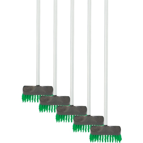 テラモト デッキブラシE(スチール柄) CL-988-252-0 1セット(5本)