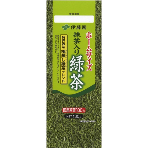 伊藤園 ホームサイズ 抹茶入り緑茶 130g 1袋