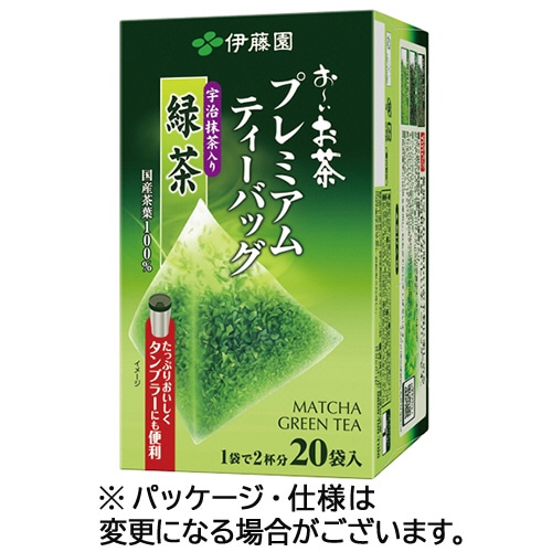 伊藤園 おーいお茶 宇治抹茶入り緑茶 プレミアムティーバッグ 1箱(20バッグ)