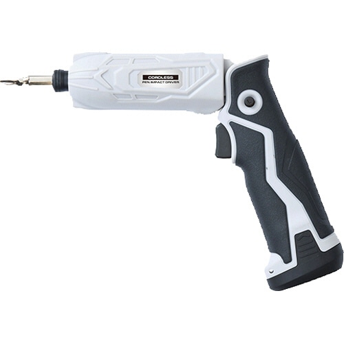 YAMAZEN コードレスペン型インパクトドライバー 7.2V グレー/ブラック GPD-I07 1台