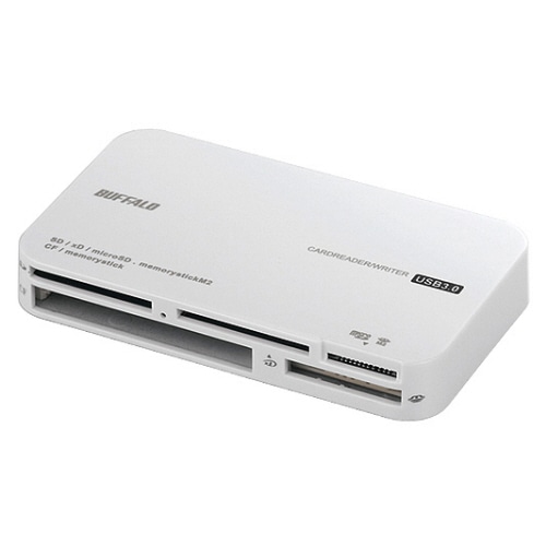 バッファロー USB3.0 マルチカードリーダー ホワイト BSCR21U3WH 1台