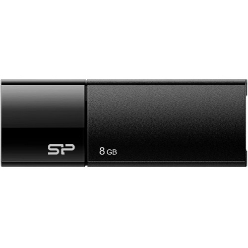 シリコンパワー USB2.0フラッシュメモリ Ultima U05 8GB ブラック SP008GBUF2U05V1K 1個