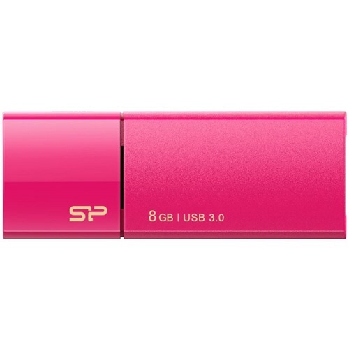 シリコンパワー USB3.0 スライド式フラッシュメモリ 8GB ピンク SP008GBUF3B05V1H 1個