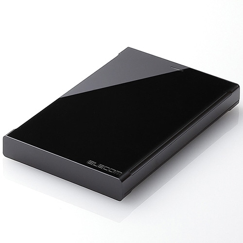 エレコム USB3.0対応ポータブルハードディスク e:DISK 2TB ブラック RoHS指令準拠(10物質) ELP-CED020UBK 1台