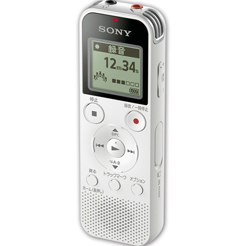 ソニー ステレオICレコーダー 4GB ホワイト ICD-PX470F/W 1台