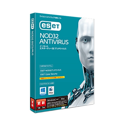 キヤノンITソリューションズ ESET NOD32 アンチウイルス Windows/Mac対応 更新 3162V13701 1本