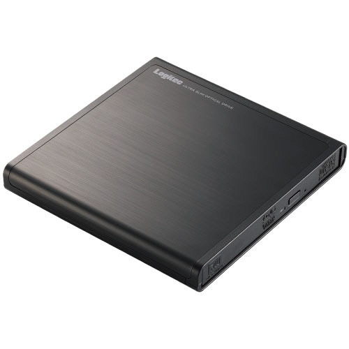ロジテック USB2.0ポータブルDVD編集再生書込ソフト付き ブラック LDR-PMJ8U2VBK 1台