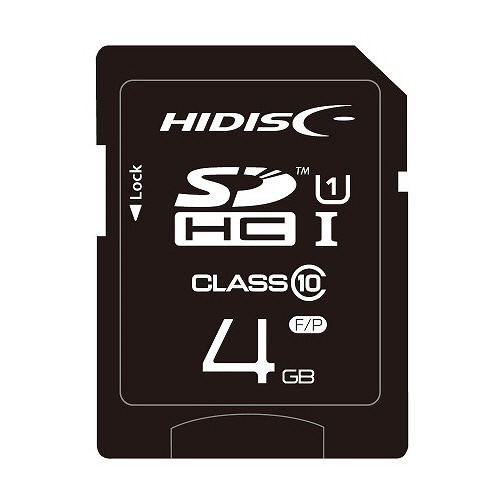 ハイディスク SDHCカード 4GB class10 UHS-I対応 HDSDH4GCL10UIJP3 1枚