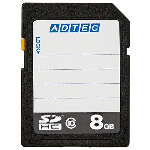アドテック SDHCメモリカード 8GB Class10 インデックスタイプ AD-SDTH8G/10R 1枚