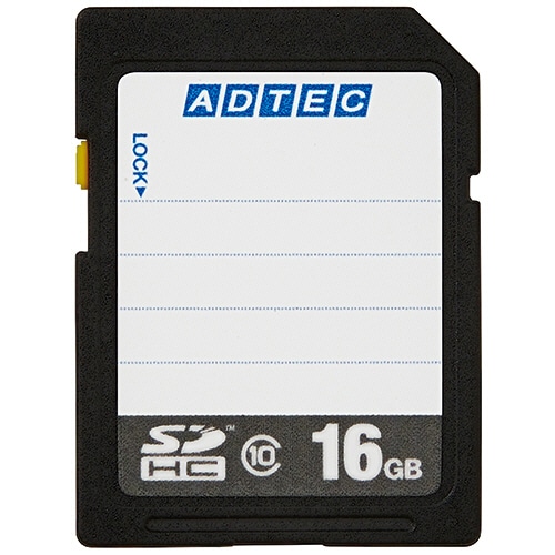 アドテック SDHCメモリカード 16GB Class10 インデックスタイプ AD-SDTH16G/10R 1枚