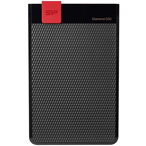 シリコンパワー ポータブルHDD Diamond D30 1TB ブラック SP010TBPHDD3SS3K 1台
