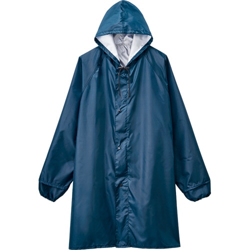 イチーナ レインコート袖付き 無地 紺 1着