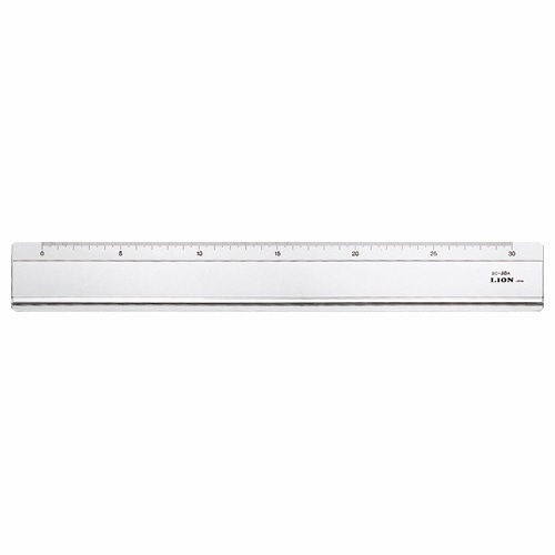 ライオン事務器 直線定規 30cm SC-30A 1本